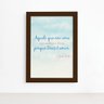 Quadro Frase Bíblica 1 São João 4:8 Moldura Marrom 22x32cm - 1