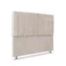Cabeceira Estofada Cama Box Queen Carla 160cm Bege - 1