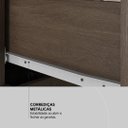 Ver imagem 6 de Guarda Roupa Casal 4 Portas com Espelho e 6 Gavetas Cádis - Ébano Touch