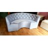 Poltrona Sofá Canto Alemão em U 1,82 Veludo Cinza Capitone Costurado / Sofa de Canto Sku9 - 4