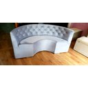 Ver imagem 4 de Poltrona Sofá Canto Alemão em U 1,82 Veludo Cinza Capitone Costurado / Sofa de Canto Sku9