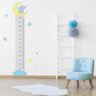 Adesivo de Parede Elefante Azul Régua de Crescimento 1,75m - 2