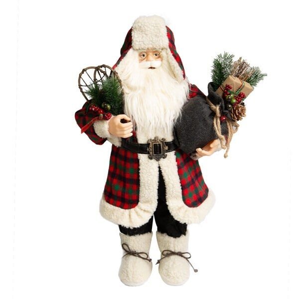 Papai Noel Magic Tradicional Lenhador com 60cm de Altura| Linha Natal Encantado Formosinha