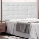 Ver imagem 2 de Cabeceira Estofada Cama Box Casal Queen Size Verona 160cm Corano Branco - Desk Design