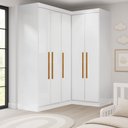 Ver imagem 1 de Guarda-Roupa Infantil 5 Portas Jasmim Branco