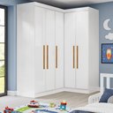 Ver imagem 5 de Guarda-Roupa Infantil 5 Portas Jasmim Branco