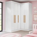 Ver imagem 7 de Guarda-Roupa Infantil 5 Portas Jasmim Branco