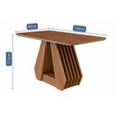 Ver imagem 2 de Conjunto: Mesa de Cozinha Ágata Tampo Madeirado 130x80cm e 4 Cadeiras Maia Cinamomo - Cinamomo/