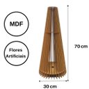 Ver imagem 2 de Vaso de Chão Decorativo Grande Ipanema Mdf:marrom