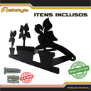 Ver imagem 5 de Suporte Mangueira Jardim 3 VASOS PRETO ALL STYLE