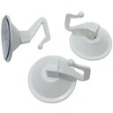 Ver imagem 3 de Cabide de Pressão Com Ventosa Branco | Utilimix | Kit 05 Un