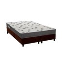 Ver imagem 1 de Conjunto Box Queen: Colchão Espuma Ortobom D33 Light Saúde + Base Crc Suede Brown (158x198)