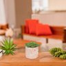 Kit 3 Porta Vaso e Velas Octógono Decoração Laranja - 3
