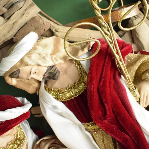 Guirlanda Sagrada Família Vermelha 50cm | Linha Natal Encantado Formosinha - 4