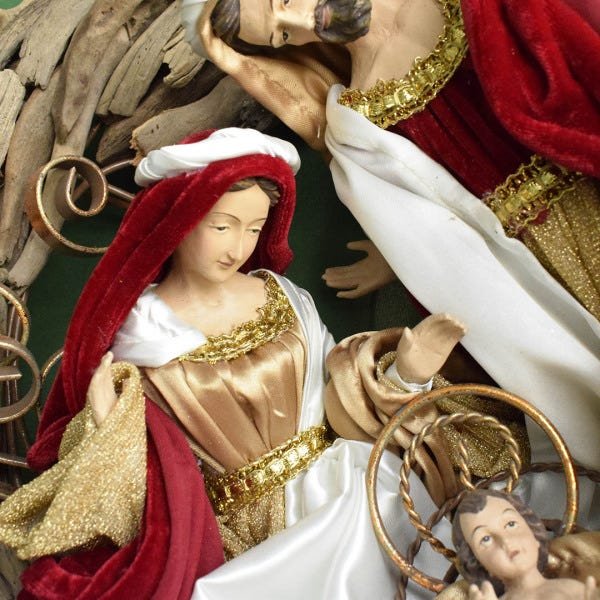 Guirlanda Sagrada Família Vermelha 50cm | Linha Natal Encantado Formosinha - 2