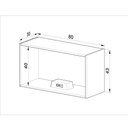 Ver imagem 4 de Armário Aéreo Cozinha 80 Cm 1 Porta Basculante Quiditá Fumê
