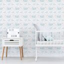 Ver imagem 2 de Papel de Parede Elefante e Coelho Quarto de Bebê 57x270cm