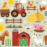 Papel de Parede Infantil Animais da Fazenda 57x270cm - 1