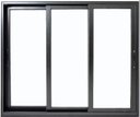 Ver imagem 1 de Vitro de Aluminio 3 Folhas Móveis sem Grade Linha Premium:1,00 X 1,50/preto