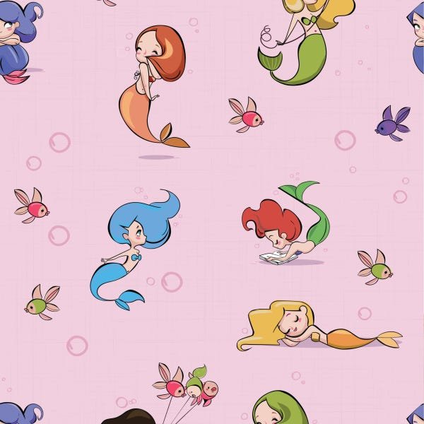 Papel de Parede Animais Kawaii Infantil 57x270cm