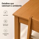 Ver imagem 4 de Conjunto Mesa Íris com 4 Cadeiras em 100% MDF Alto Relevo e Tampo Fitado - Bagum Bege/Cinamomo