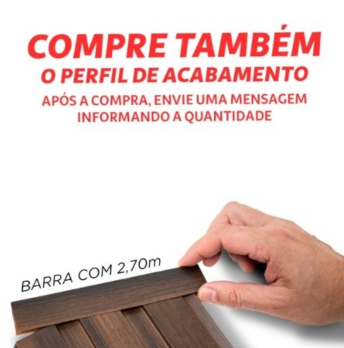 Painel Ripado Versátil Modular: Kit 06 Unid. 90x27cm Larg. (1,45m²) Talatto Painéis Preto Tx - 7