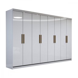Guarda-roupa Casal em Mdp com 8 Portas e 4 Gavetas Maxel Móveis - 1