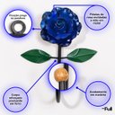 Ver imagem 3 de Cabideiro de Parede Cabide para Toalha 1 Gancho Flor Azul