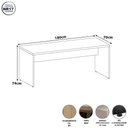 Ver imagem 2 de Mesa Escrivaninha Retangular F5 Office Moderno MDF 180cm Freijó com Preto