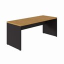 Ver imagem 7 de Mesa Escrivaninha Retangular F5 Office Moderno MDF 180cm Freijó com Preto