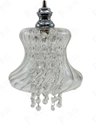 Ver imagem 2 de Pendente Triplo Vidro Transparente com Cristais 3g9 Pe-012/3.80 Mais Luz