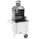 Ver imagem 1 de Carrinho de Churrasco Cefaz Simples Branco Rodas Maciças Bs01m