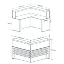 Ver imagem 6 de Conjunto Escritório: Recepção com 2 Balcões 6113