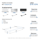 Ver imagem 5 de Toalheiro Rosto para Banheiro Alto Brilho Orion Grego Metal 40cm