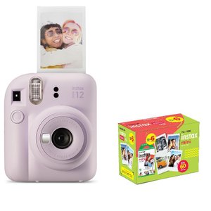 Câmera Instax Mini 12 + Filme de 60 - Kit Exclusivo - Lilás