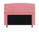 Ver imagem 1 de Cabeceira Geovana Para Cama Box Solteiro 120cm Com Capitonê Suede:Rosa