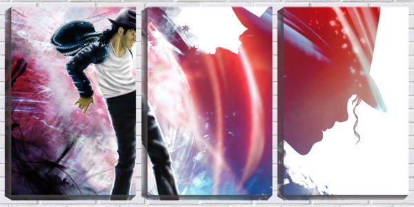 Quadro canvas 80x140 michael Jackson cantor arte - 1