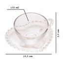 Ver mais imagens de Xicara de Cha com Pires de Coração de Cristal 170ml