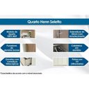 Ver imagem 4 de Modulado de Quarto Guarda Roupa Seletto MC08 C- 2 Portas Areia - Henn