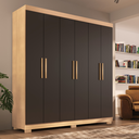 Ver imagem 1 de Guarda-Roupa Casal Lisboa 6 Portas 2 Gavetas com Pés