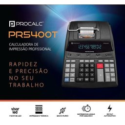 Calculadora Profissional Pr5400t Impressão Térmica Bivolt - 2