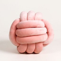Almofada Nó De Algodão Fofinha Rosa Pp 28 CM - 2