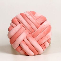 Banco Redondo De Madeira Com Pés Palito E Almofada Rosa - 3