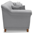 Ver imagem 3 de Sofa 2 Lugares Retro Polo 180cm com Almofada Linho Cinza Ezz Cinza