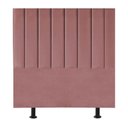 Ver imagem 1 de Cabeceira Estofada Cama Box Solteiro 90 Cm Marina Veludo Rosê