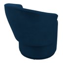 Ver imagem 6 de Kit 02 Poltronas Orgânicas Living Mavi Fixa Veludo Azul Marinho - Abmaza