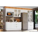 Ver imagem 3 de Armário Aéreo Cozinha Modulado Americana P- Micro-ondas 80cm Cinza - Henn