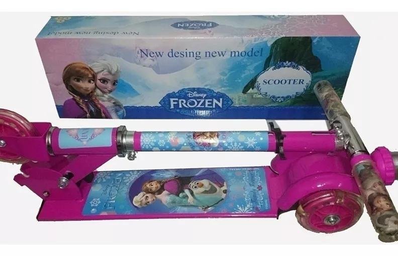 Patinete Frozen 3 Dobrável | Freio Gel | Infantil | 76cm - 3