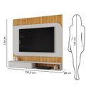Ver imagem 2 de Painel para Tv até 65 Polegadas com Nichos Tom Cedro Bali Dj Móveis