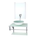 Ver imagem 2 de GABINETE DE VIDRO PARA BANHEIRO 60CM AC CUBA REDONDA BRANCO FULL